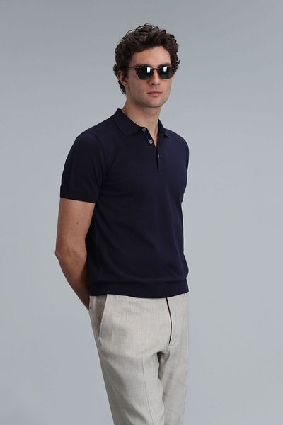 Lufian Ανδρικό πουλόβερ Pulls Navy Blue