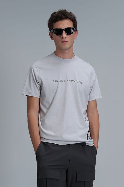 Lufian Μπλουζάκι Potter Modern Graphic Stone Color