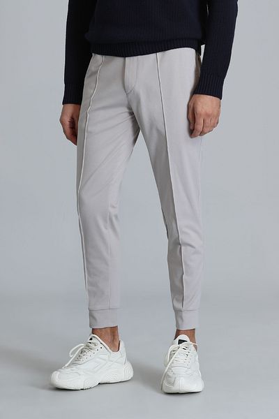 Lufian Pito Jogger Pants Tailored Fit Stone