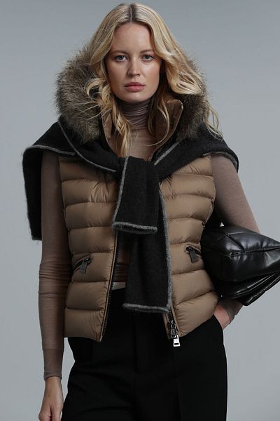 Lufian Lında Women's Techno Vest Beige