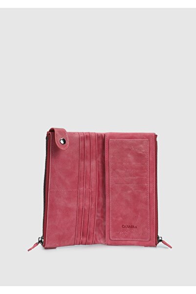 Carrera Carrera 004 Pink Wallet - Double Zipper, Crazy Design