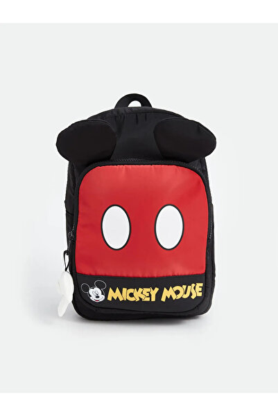 LC Waikiki LCW ACCESSORIES Siyah Mickey Mouse Baskılı Erkek Çocuk Okul Çantası