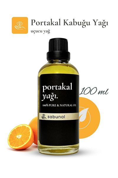 sabunal Orange Peel Oil 100 ml - Aromatherapy and Anti-Aging Skin Care Oil