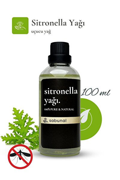 sabunal Sitronella Yağı 100 ml - Sinek Kovucu ve Doğal Ferahlatıcı Yağ