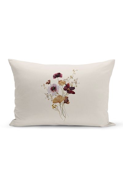 Bertille Home Flower Spring Series Double Sided Digital Printed Throw Pillow Cover (Spring)