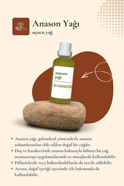 sabunal Anise Oil 50 ml - Pure Herbal Skin Care Aromatherapy Oil