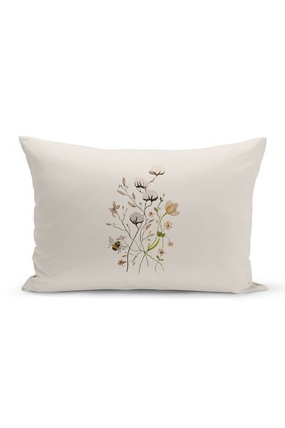 Bertille Home Flower Spring Series Κάλυμμα μαξιλαριού με ψηφιακή εκτύπωση διπλής όψης (Άνοιξη)