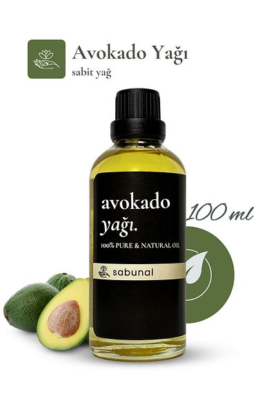 sabunal Avocado Oil 100 ml - Anti-Aging Moisturizing Oil for Cracked and Dry Skin