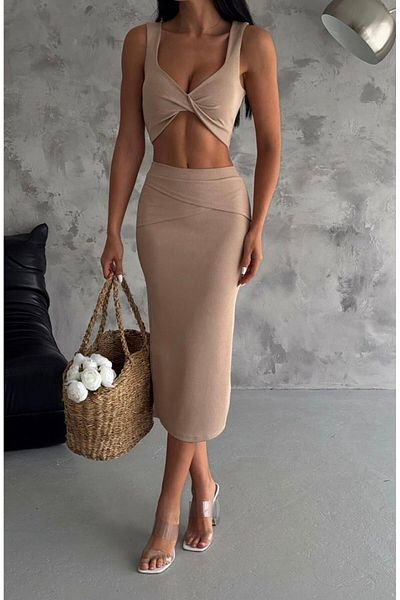 hipnoz butik Women's Bustier Skirt Set