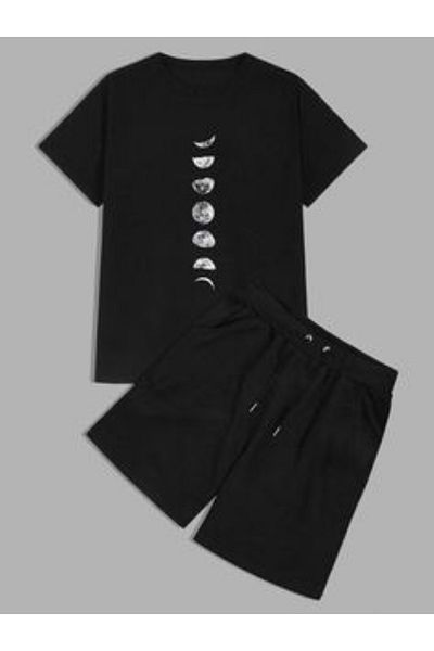 bellanova - Tshirt and Shorts Set, Lace-Up Printed