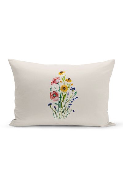 Bertille Home Flower Spring Series Κάλυμμα μαξιλαριού με ψηφιακή εκτύπωση διπλής όψης (Άνοιξη)