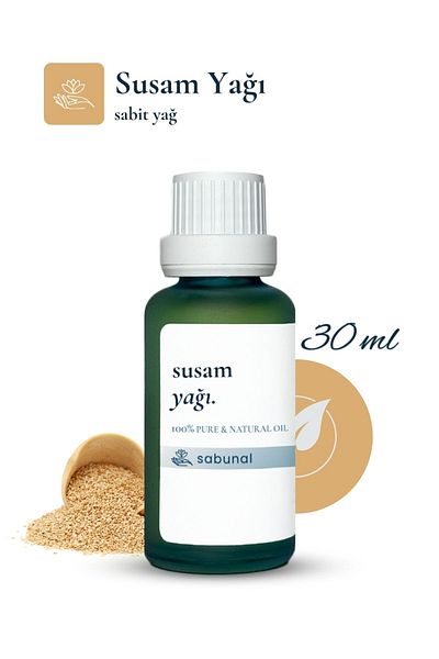 sabunal Sesame Oil 30 ml - Natural Oil Suitable for Skin and Hair Care