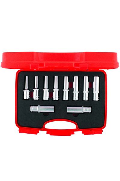 İzeltaş 1108 Set chei tubulare cu șase colțuri 1/2'' 10 buc