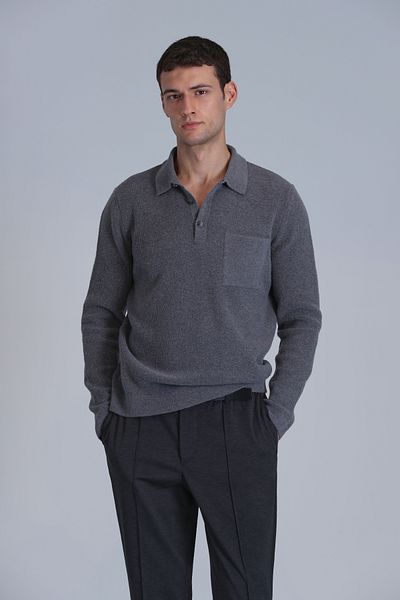 Lufian Men's Gray River Sweater
