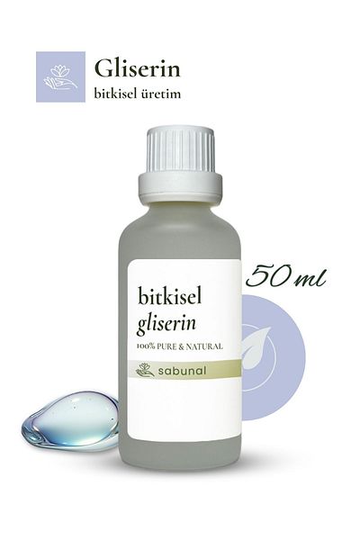 sabunal Glycerin 50 ml - Highly Moisturizing Anti-Wrinkle Herbal Production of Vegetable Origin
