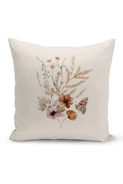 Bertille Home Flower Spring Series Κάλυμμα μαξιλαριού με ψηφιακή εκτύπωση διπλής όψης (Άνοιξη)