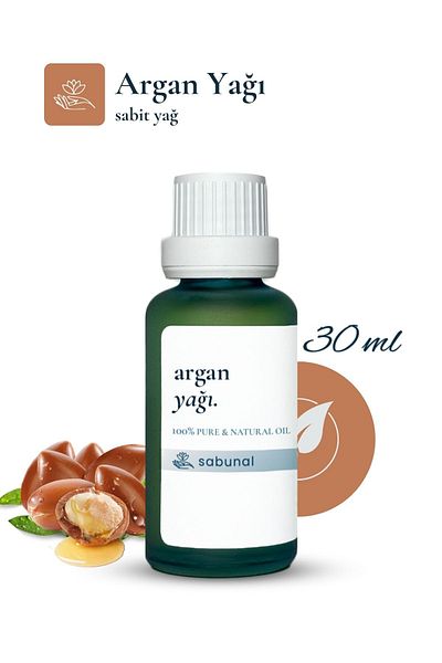 sabunal Argan Oil 30 ml - Herbal Care Oil for Hair and Skin Care