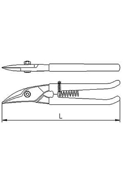 İzeltaş İzeltaş 6211 Bodywork Shears Left Spring 250mm