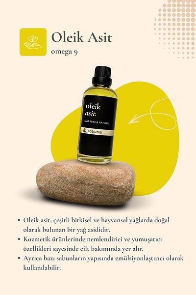 sabunal Oleic Acid Serum 100 ml - Moisturizing Anti-Aging Serum for Hair and Skin