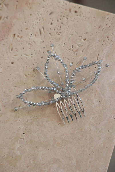 İstoria Bridal Accesoriu pentru păr de logodnă din argint, cataramă cu piepte...