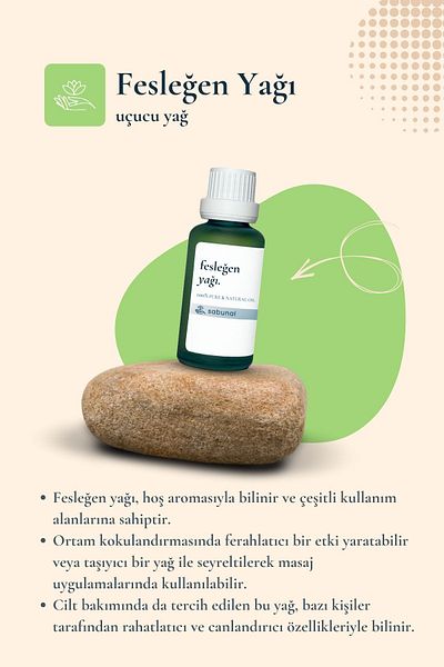 sabunal Basil Oil 30 ml - Skin Care Oil