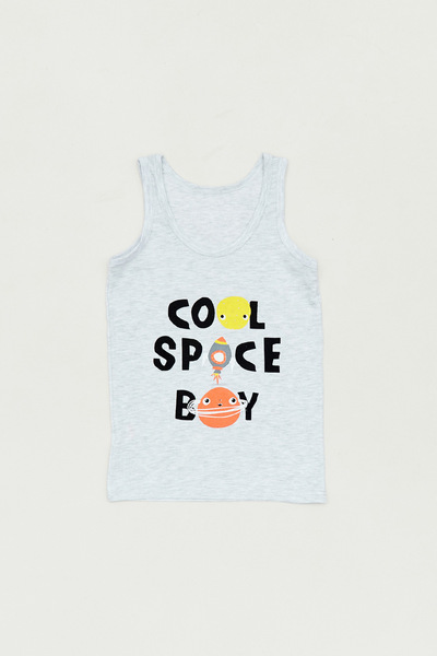 Fulla Moda Baskılı Erkek Çocuk 3lü Atlet