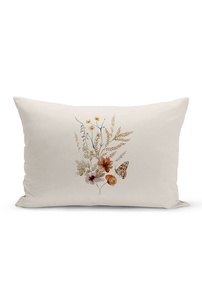 Bertille Home Flower Spring Series Κάλυμμα μαξιλαριού με ψηφιακή εκτύπωση διπλής όψης (Άνοιξη)