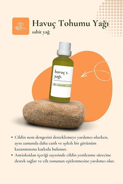 sabunal Carrot Seed Oil 50 ml - Skin Care Oil
