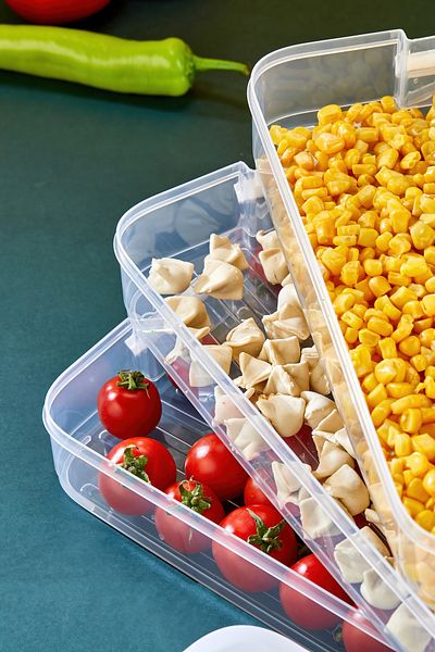 ALP HOME Practical 3 Tiers Storage Container Refrigerator Organizer Multi-Purpose Storage Container