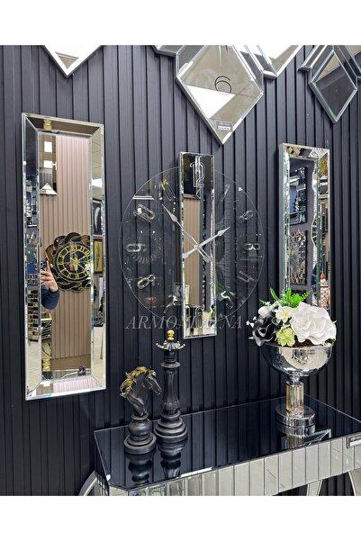 QUAL 3 lü GÜMÜŞ ŞEFFAF MODEL SAAT SET