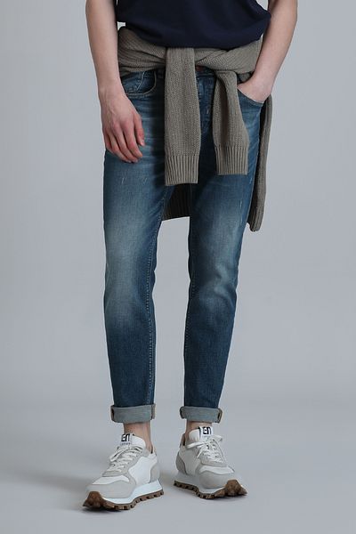 Lufian Ανδρικό Slim Fit Blue Joy Smart Jean παντελόνι