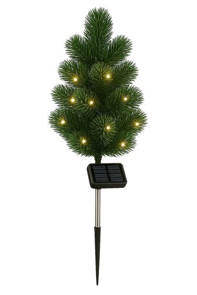 Dream Plus 1 Adet Solar Güneş Enerjili Sarı Gün Işıklı Yılbaşı Çam Ağacı Dekoratif Bahçe Ve Saksı Süsü Led Işık