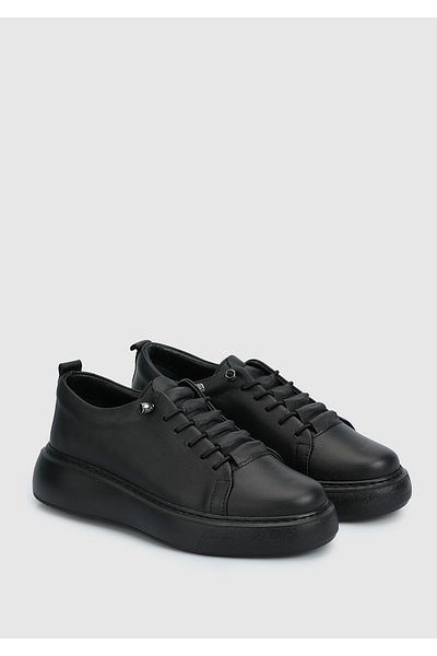 Provoq Tenis de damă din piele neagră