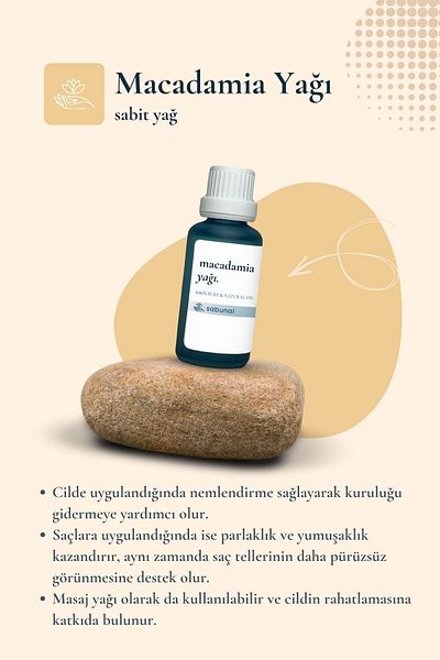 sabunal Macadamia Oil 30 ml - Skin Care Oil