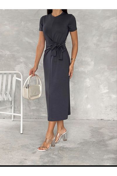Butik Merrline Γυναικείο Oys Φόρεμα με μαλακή υφή με ζώνη