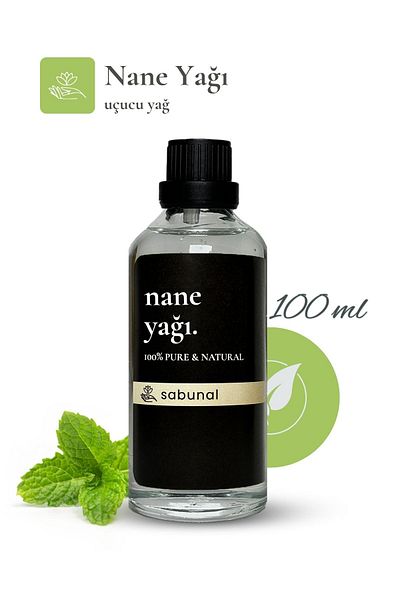 sabunal Peppermint Oil 100 ml - Skin Care and Refreshing Aromatherapy Oil