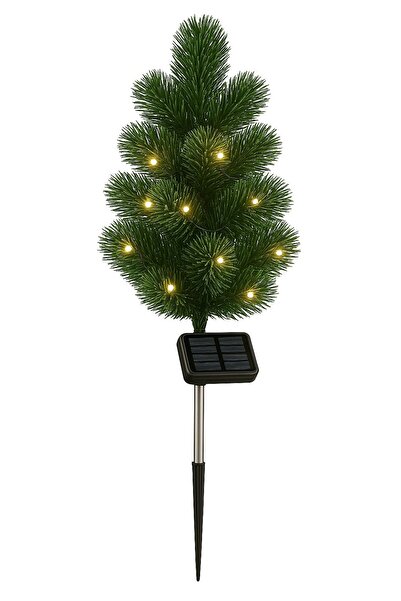Dream Plus 2 Adet Solar Güneş Enerjili Sarı Gün Işıklı Yılbaşı Çam Ağacı Deko...