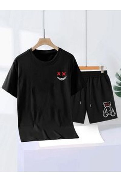 bellanova - Tshirt and Shorts Set, Lace-Up Printed