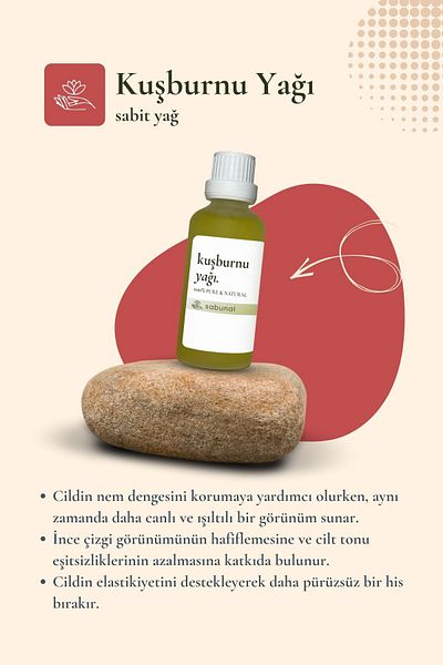 sabunal Rosehip Oil 50 ml - Natural Skin Care Oil