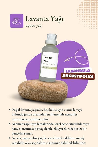 sabunal Lavender Oil 50 ml - Aromatherapy and Care Oil