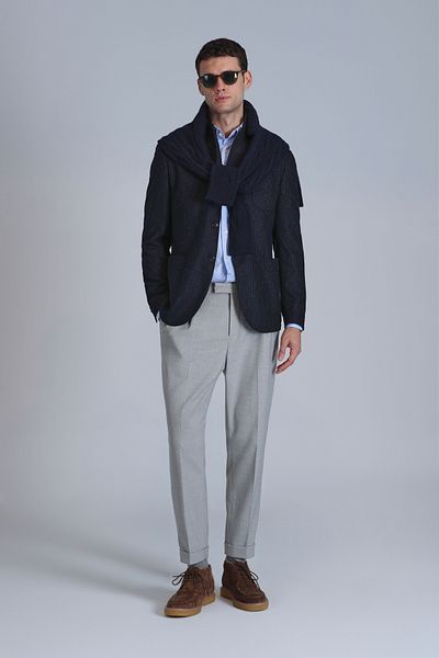 Lufian Timba Navy Blue Slim Fit Sports Men's Blazer Jacket