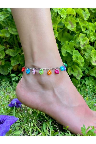 Beykan Flower Chain Anklet