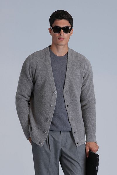 Lufian Toscano Men's Mink Cardigan