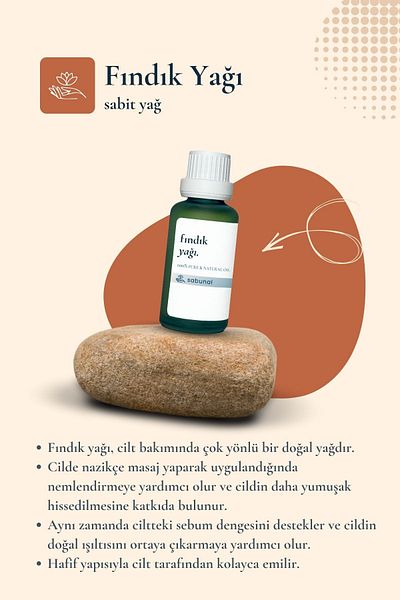 sabunal Hazelnut Oil 30 ml - Natural Cold Pressed Oil
