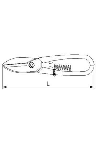 İzeltaş İzeltaş 6821 - 250mm Spring Tins Scissors