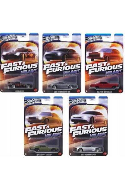 HOT WHEELS Silver Series Fast & Furious Villains 5'li Set HNR88