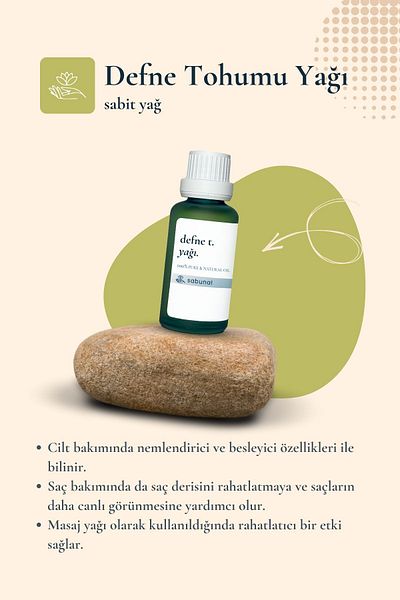 sabunal Bay Seed Oil 30 ml - Natural Hair and Skin Care Oil