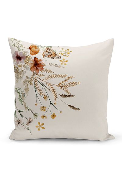 Bertille Home Flower Spring Series Κάλυμμα μαξιλαριού με ψηφιακή εκτύπωση διπλής όψης (Άνοιξη)