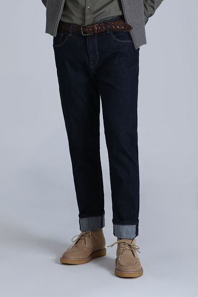 Lufian Grant Smart Jean - Pantaloni albaștri slim fit pentru bărbați