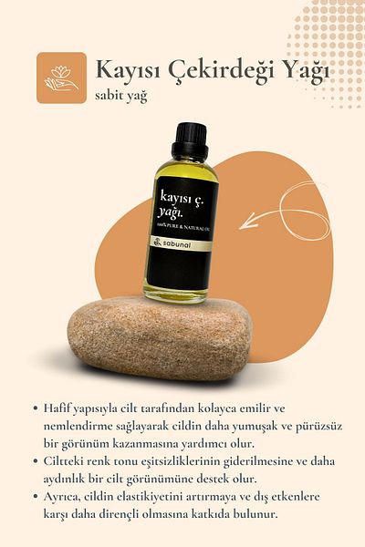 sabunal Apricot Kernel Oil 100 ml - Skin Care Oil